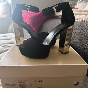 Michael Kors porter ankle strap suede shoes